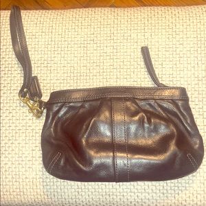 Coach Leather Wristlet